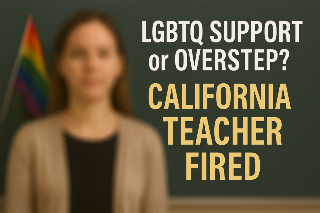 LGBTQ Support California Teacher Fired